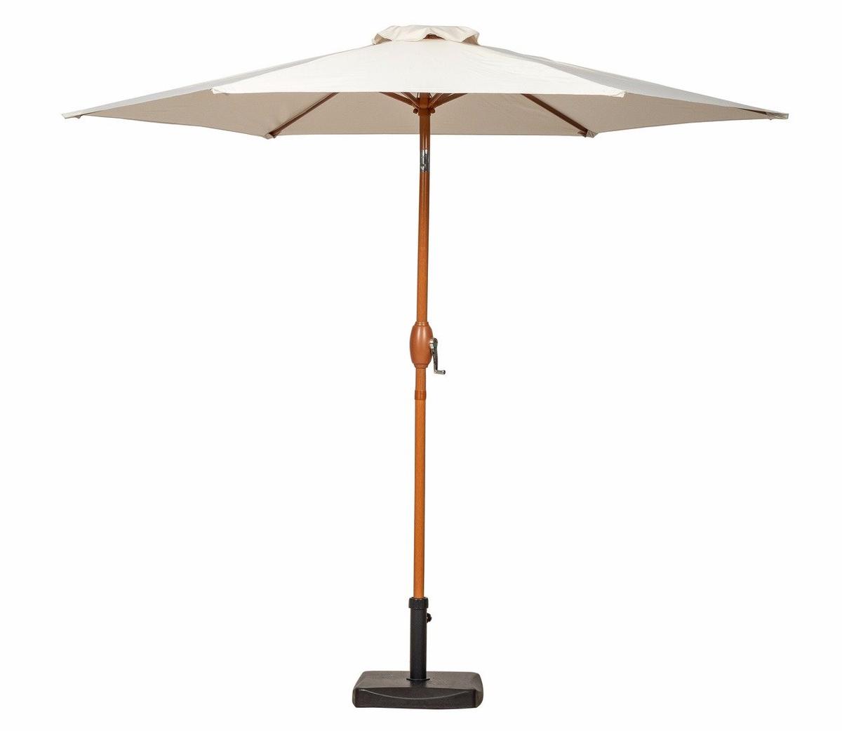 Royalcraft 2.5m Wood Look Aluminium Parasol