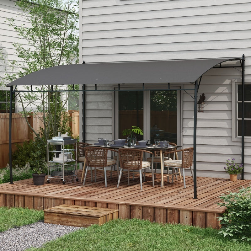 3m x 4m PA – Coated Sun Shade Shelter – Metal Frame Patio Cover