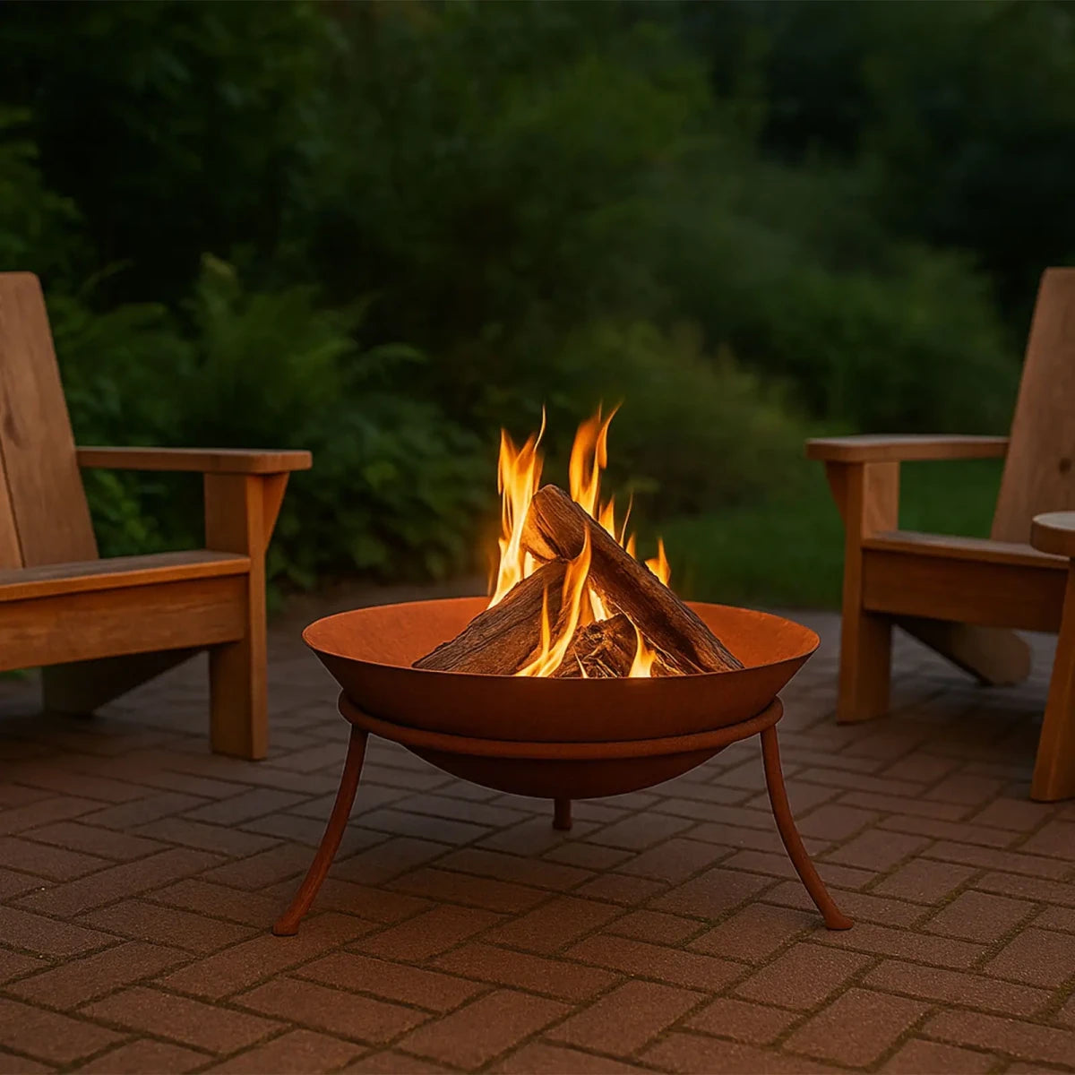 Tulsa Corten Steel Fire Pit - image 2