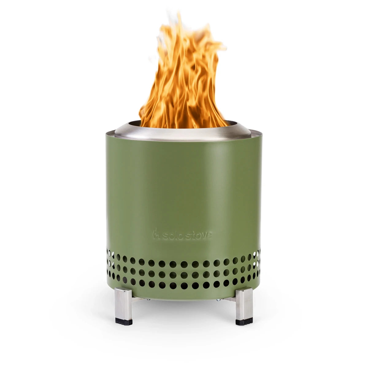 Mesa XL Deep Olive - Tabletop Fire Pit - Outdoor Fire Bowl