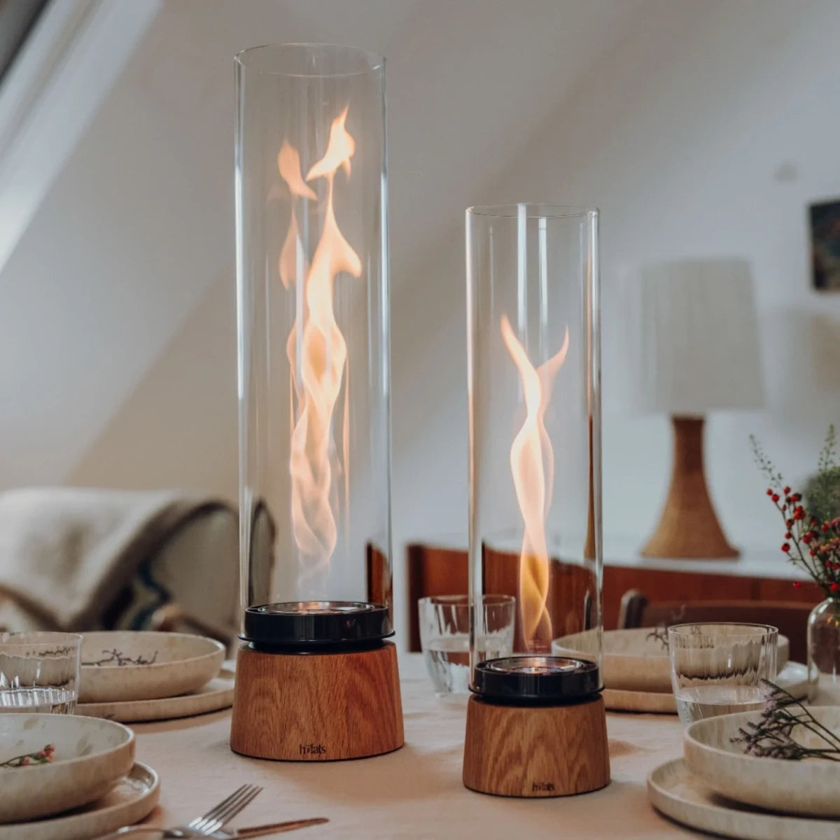 SPIN air 900 Tabletop fireplace oak - Tabletop Bioethanol Fire - image 5