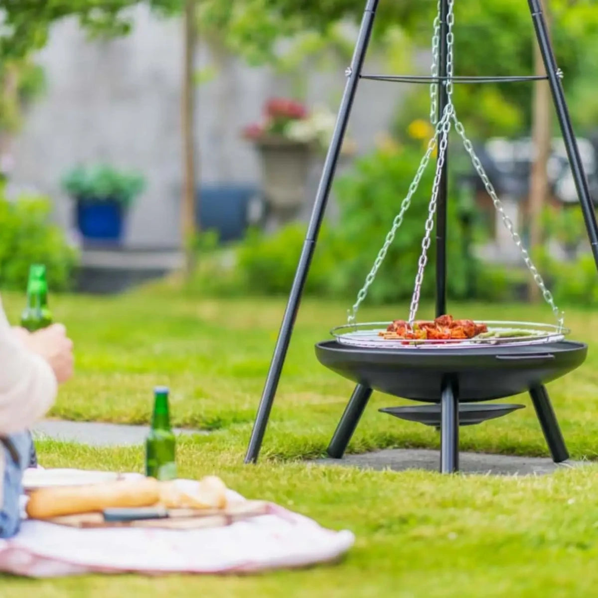 Tripod with Fire Bowl - Ø59 - Outdoor Fire Pit - image 4