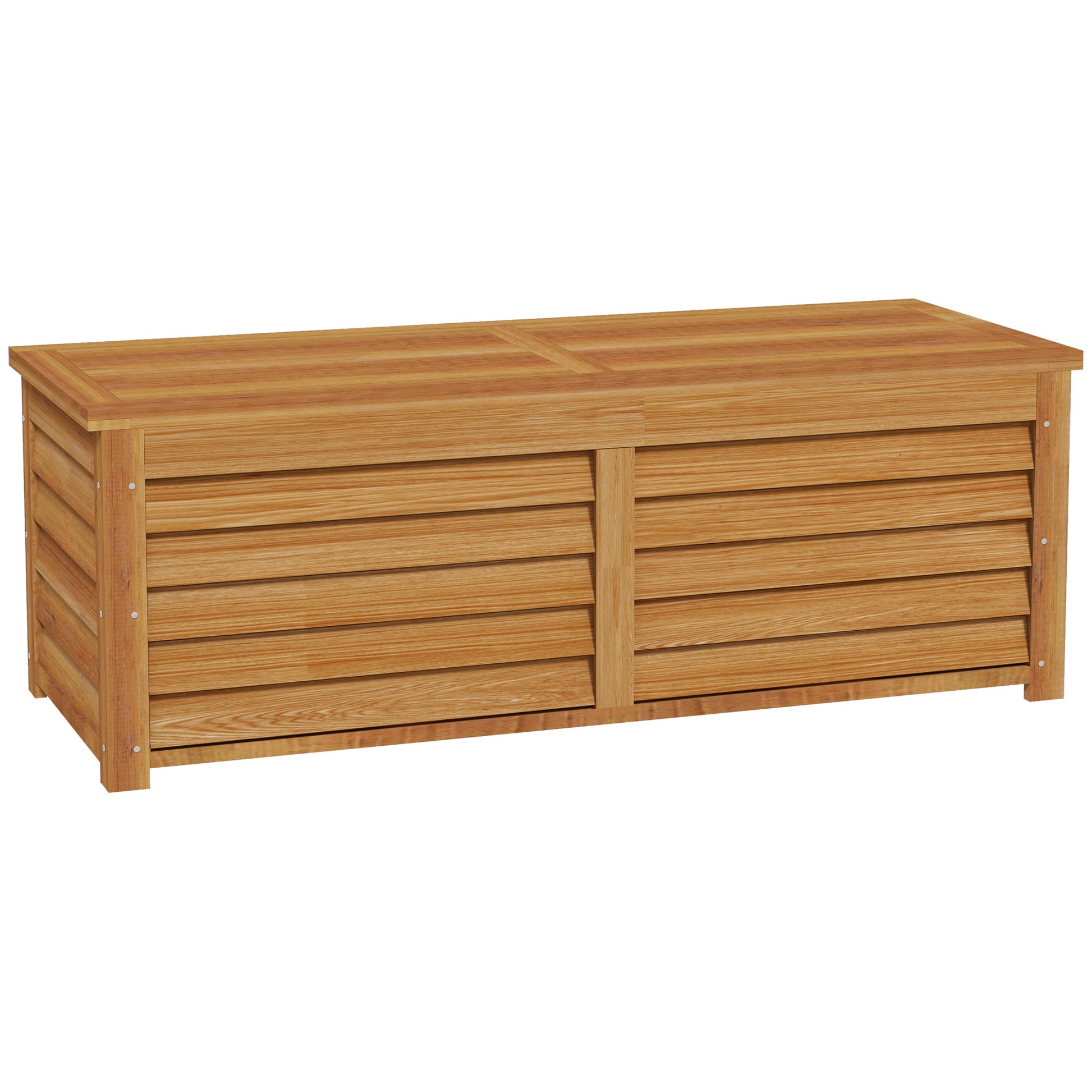 Outsunny - 292L Wooden Garden Storage Box, Brown