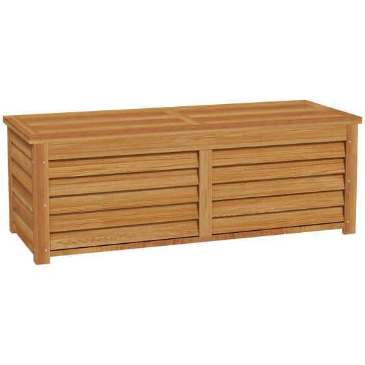 Outsunny - 292L Wooden Garden Storage Box, Brown