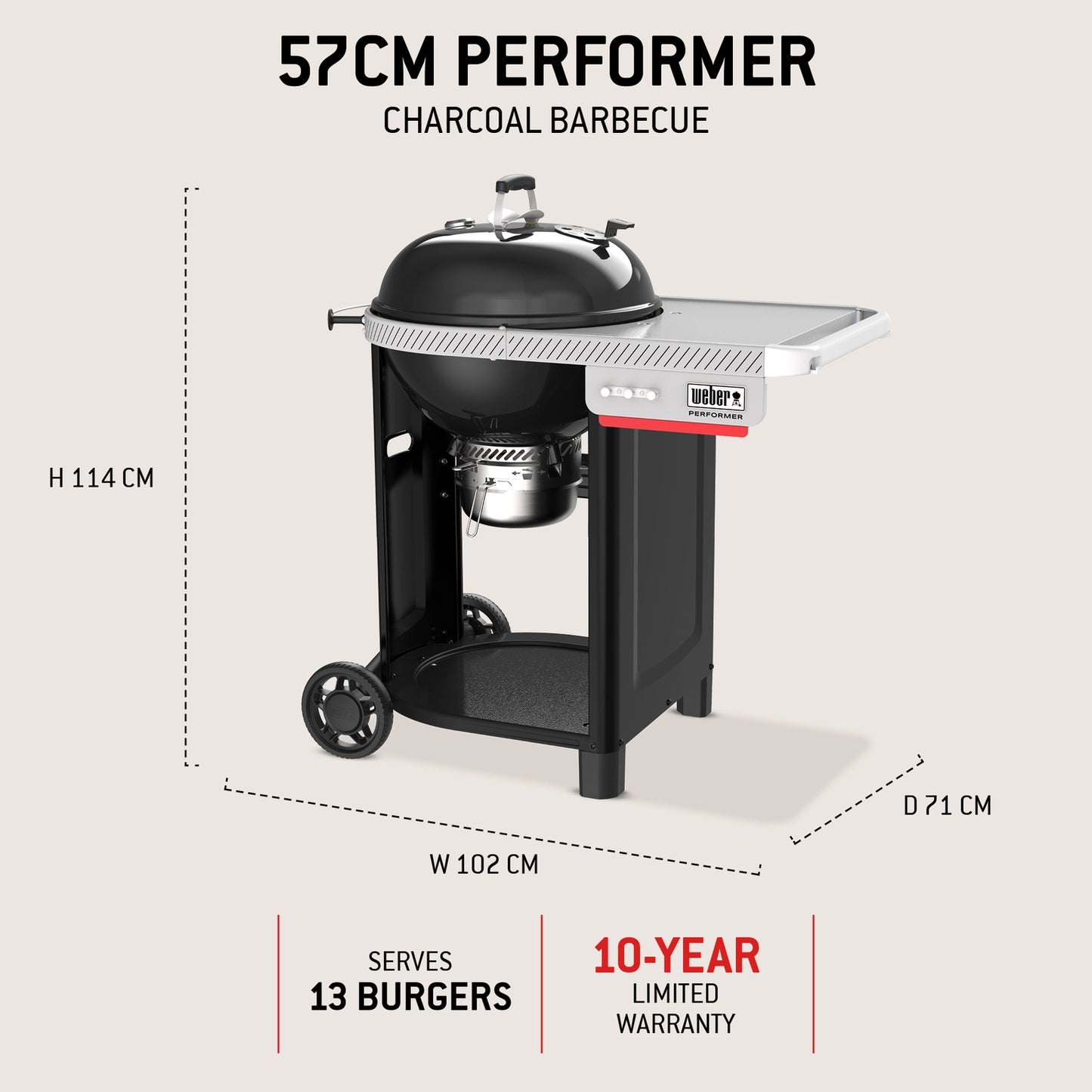 Weber 57cm Performer - Black - image 4
