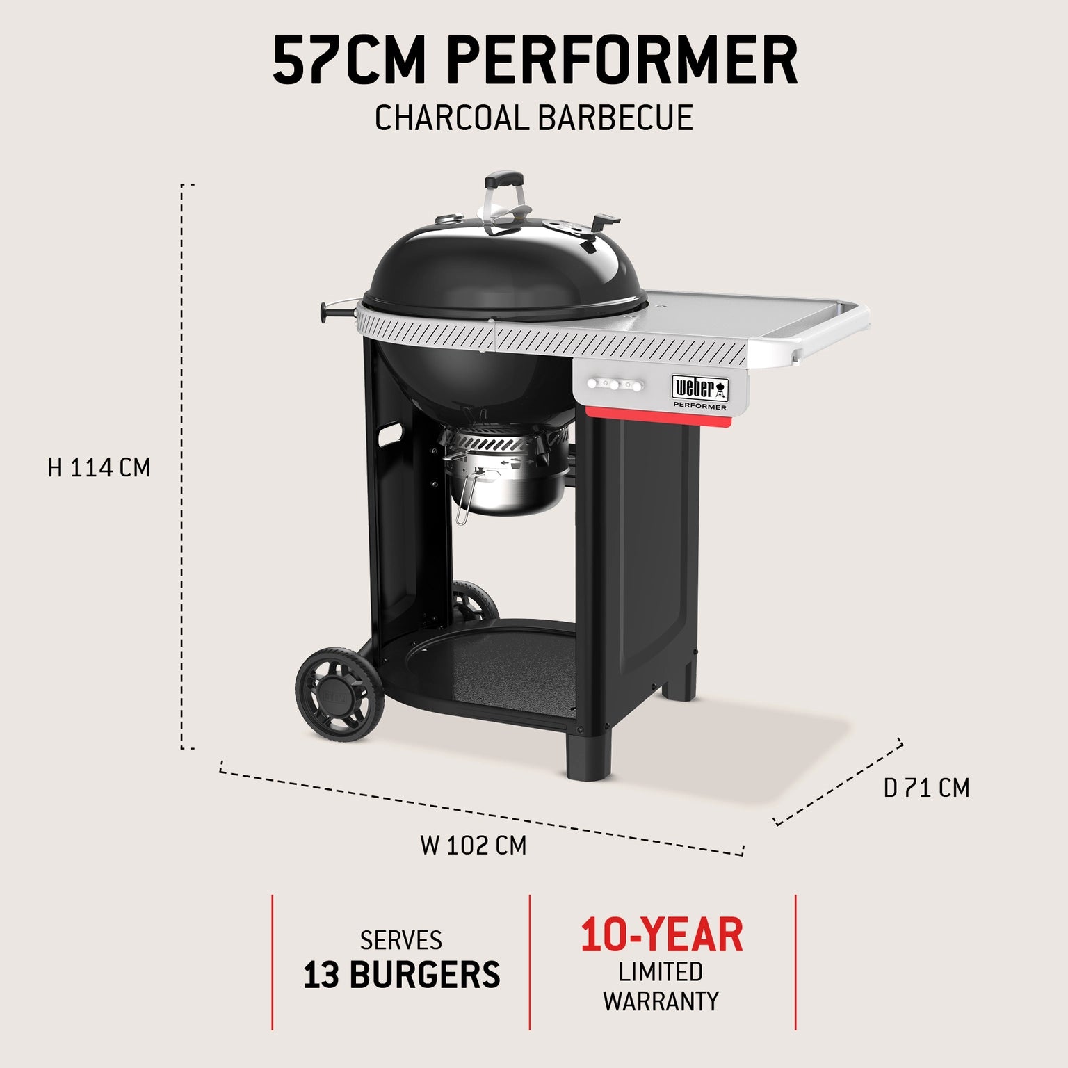 Weber 57cm Performer - Black - image 4