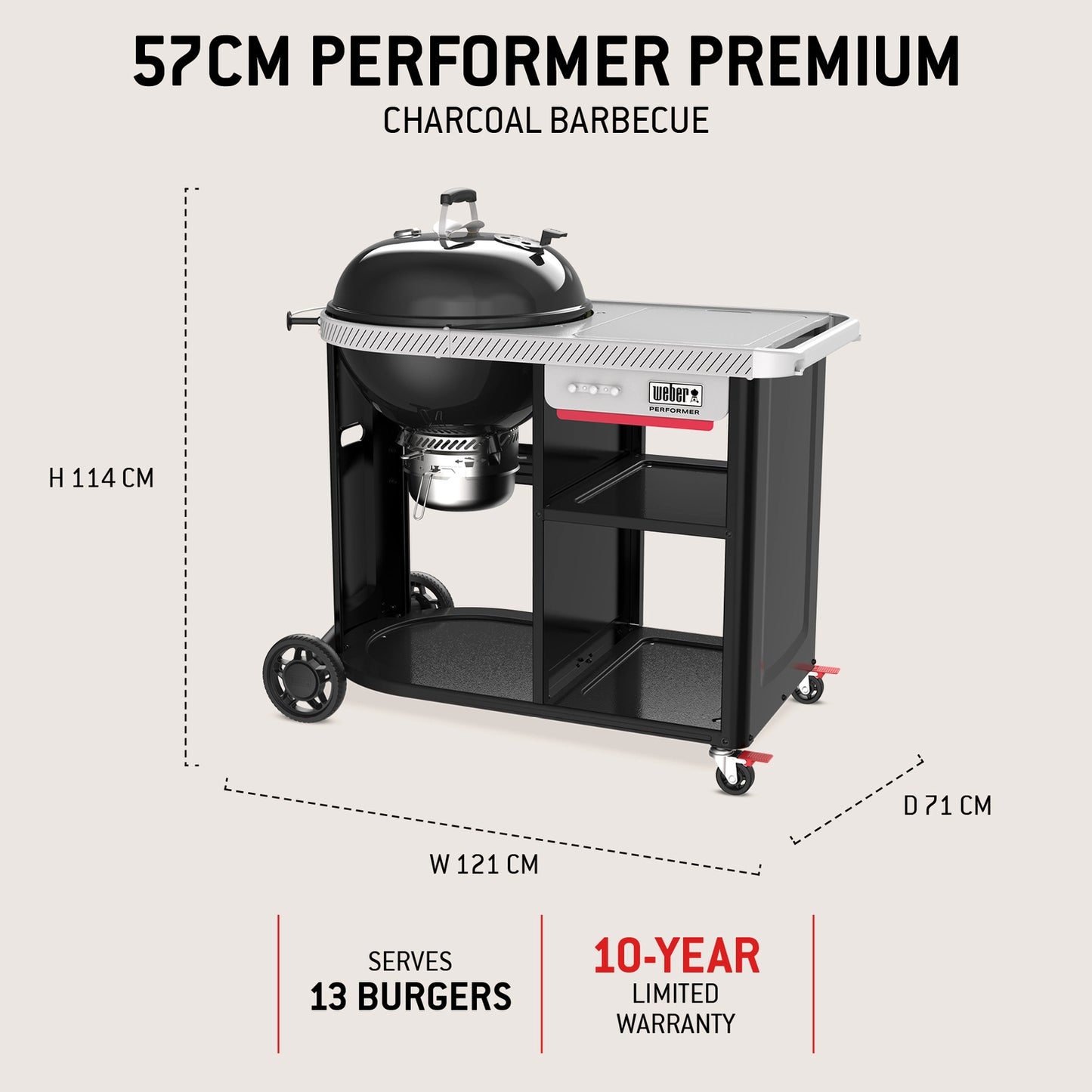 Weber 57cm Performer Premium - Black - image 4