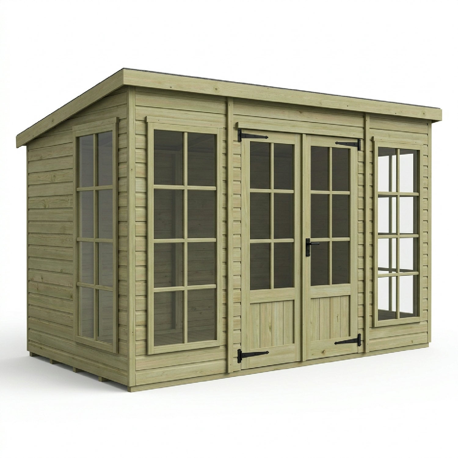 20 x 10 Pent Summerhouse - UK Made Timber Garden Building