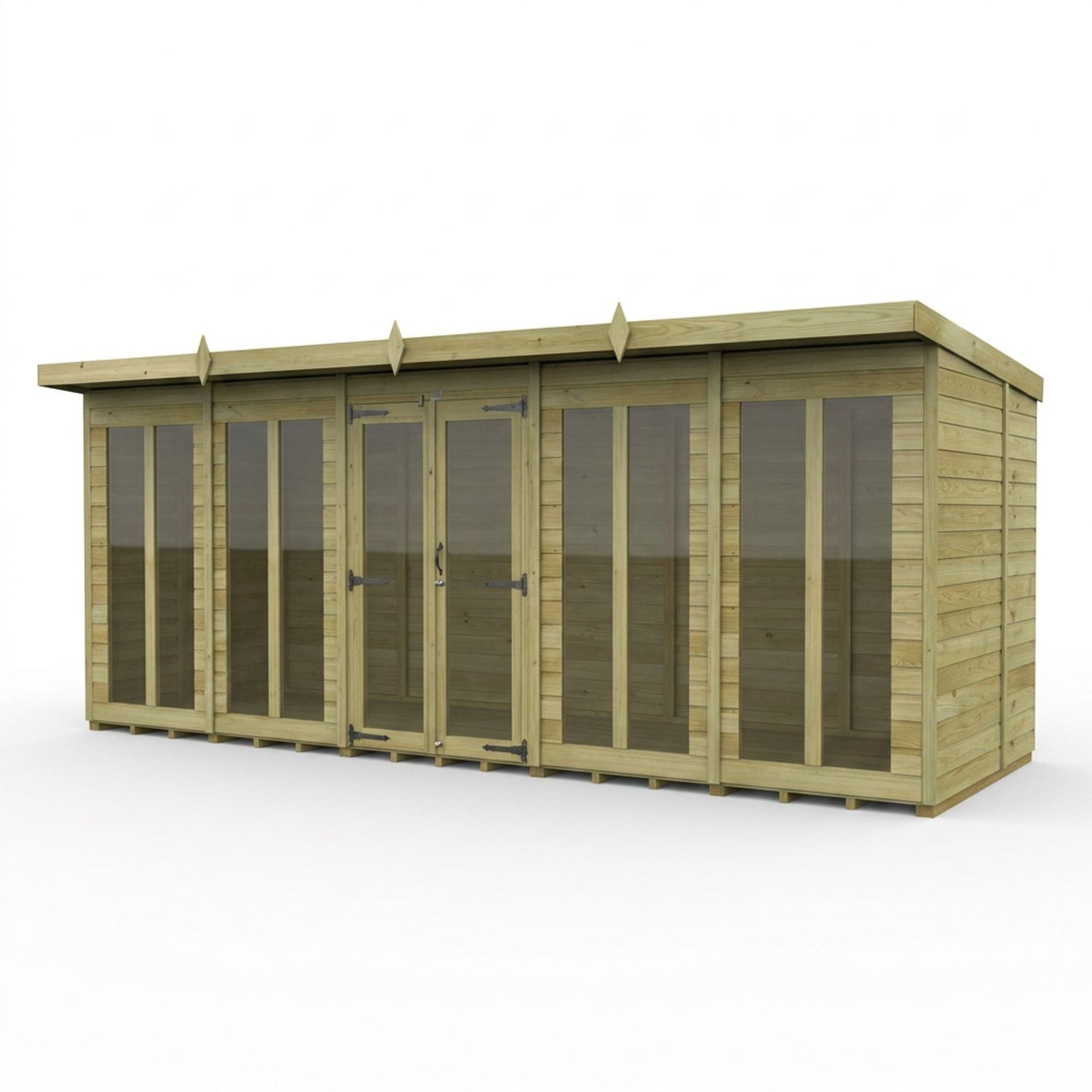 20 x 7 Pent Summer House (Full Height Window) - view 4