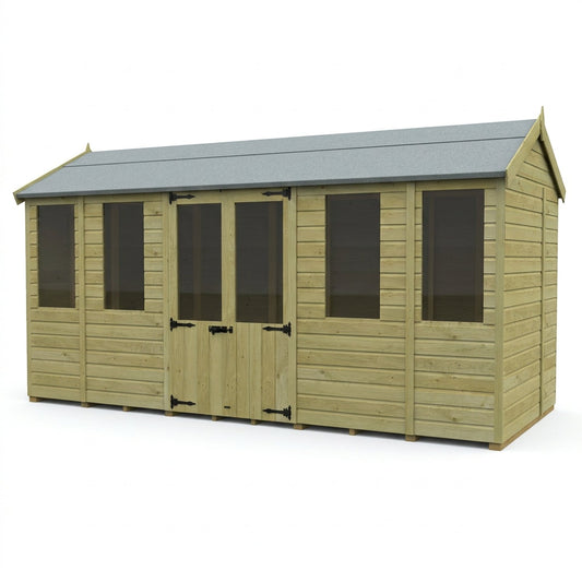 14 x 5 Apex Summer House - view 3