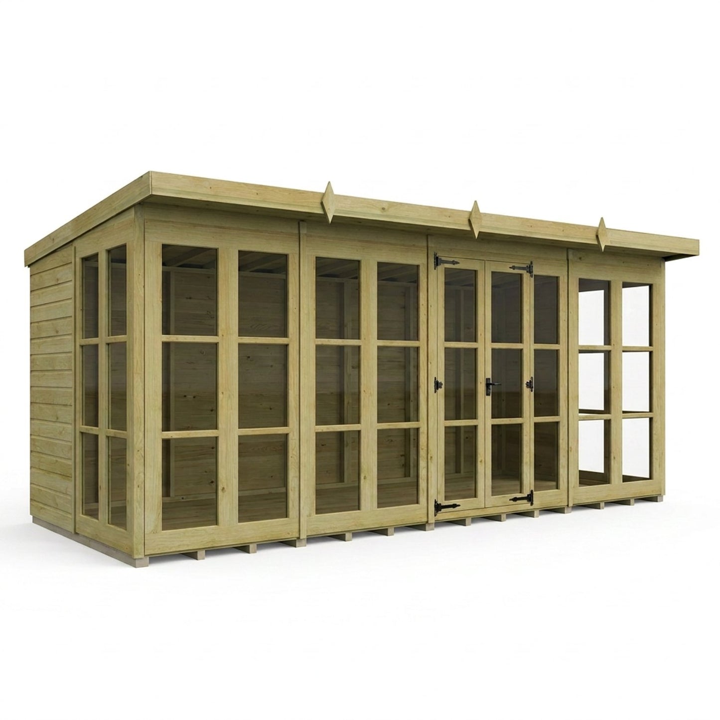 20 x 8 Georgian Window Pent Summer House - view 6