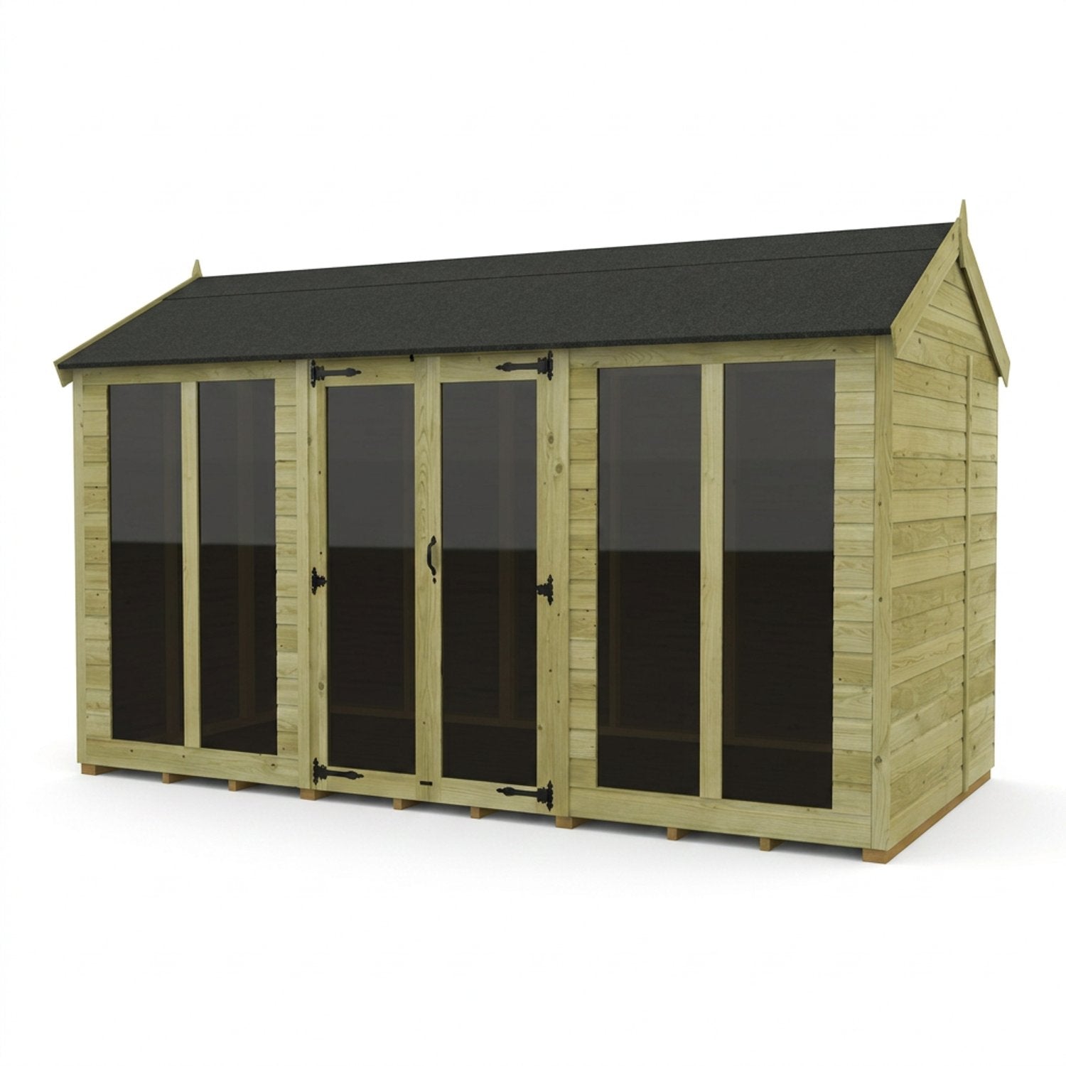 12 x 7 Apex Summer House (Full Height Window) - view 3