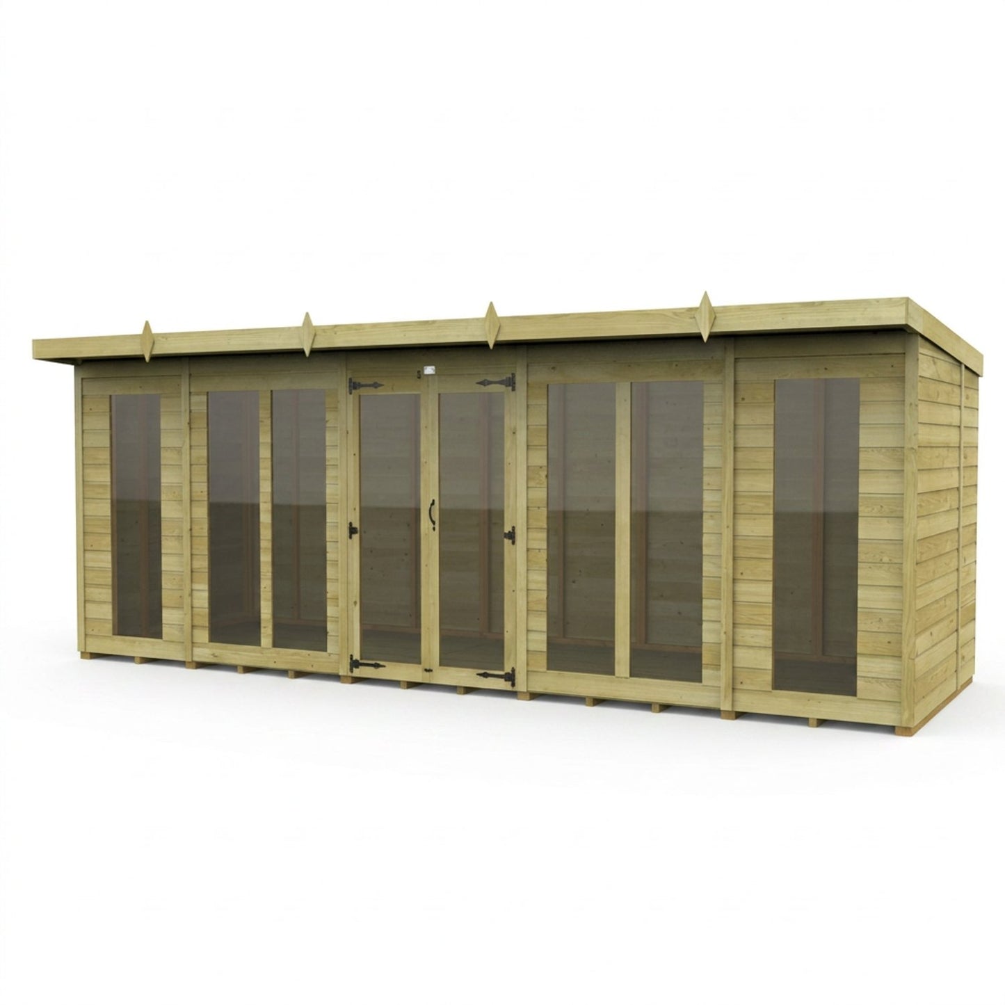 18 x 7 Pent Summer House (Full Height Window) - view 4
