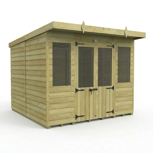 8 x 8 Pent Summer House - view 4