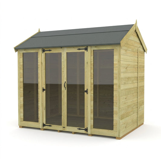 8 x 5 Apex Summer House (Full Height Window) - view 3