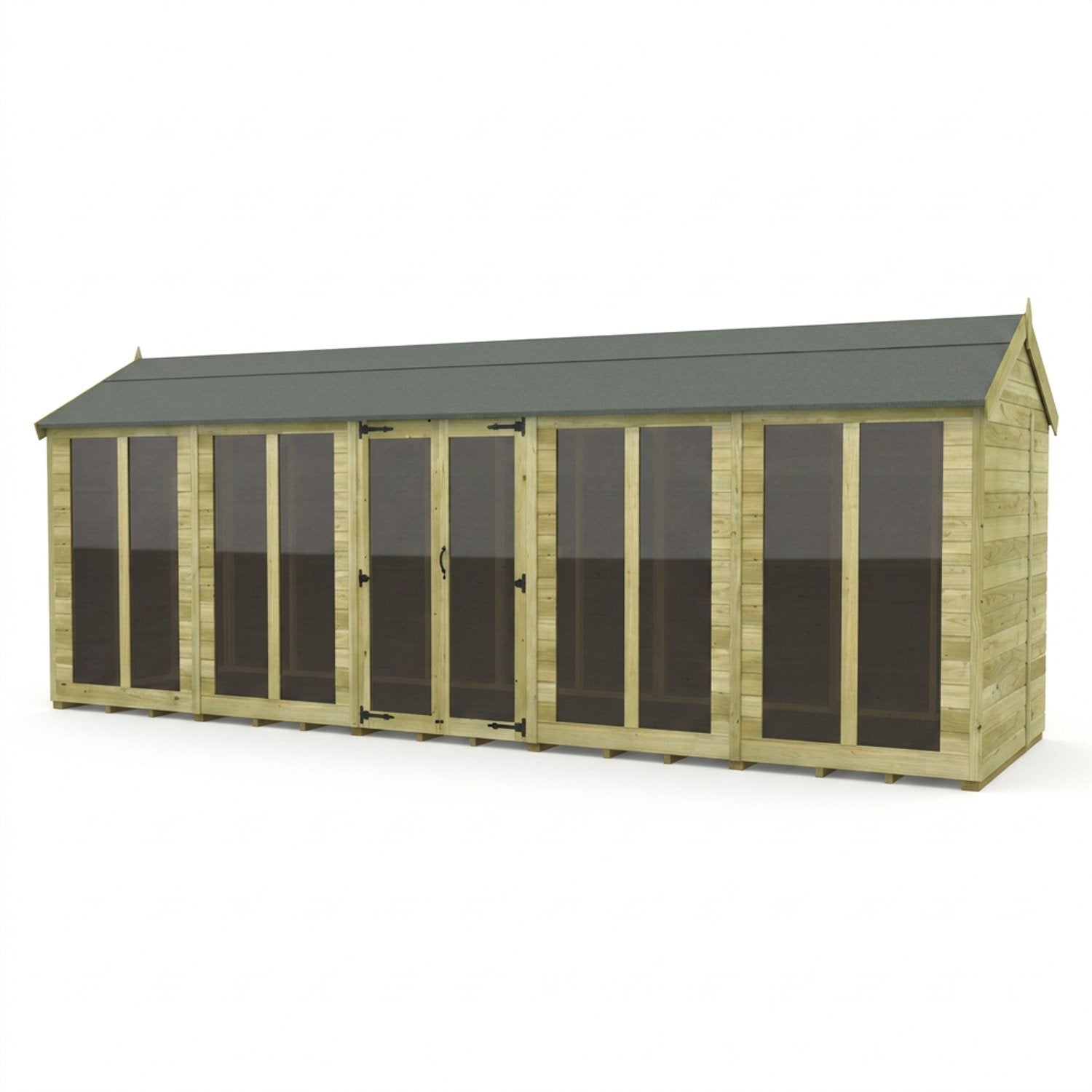 20 x 8 Apex Summer House (Full Height Window) - view 3