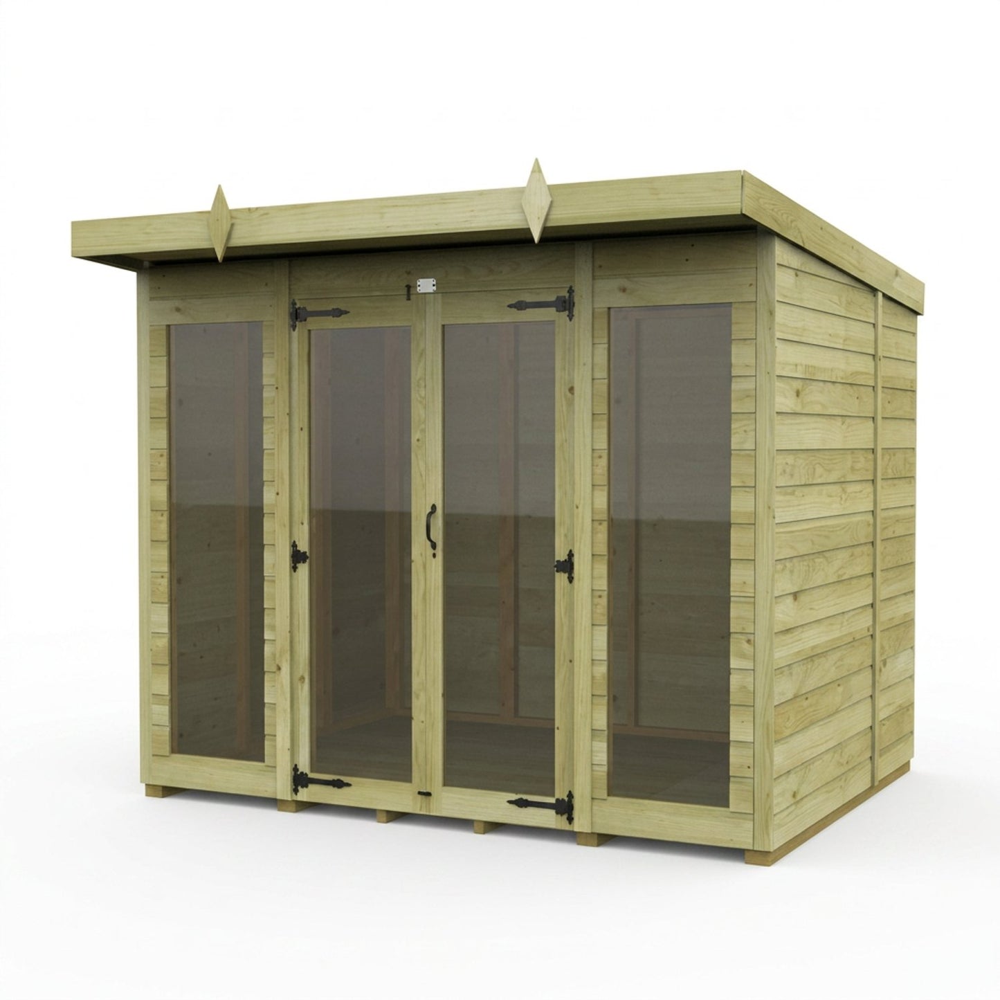 8 x 5 Pent Summer House (Full Height Window) - view 3