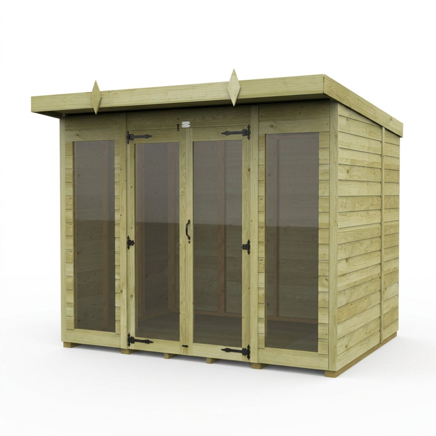 8 x 5 Pent Summer House (Full Height Window) - view 3