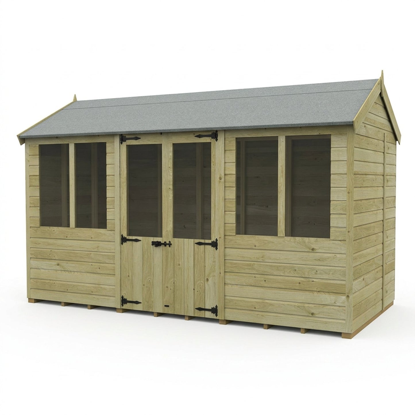 12 x 5 Apex Summer House - view 3