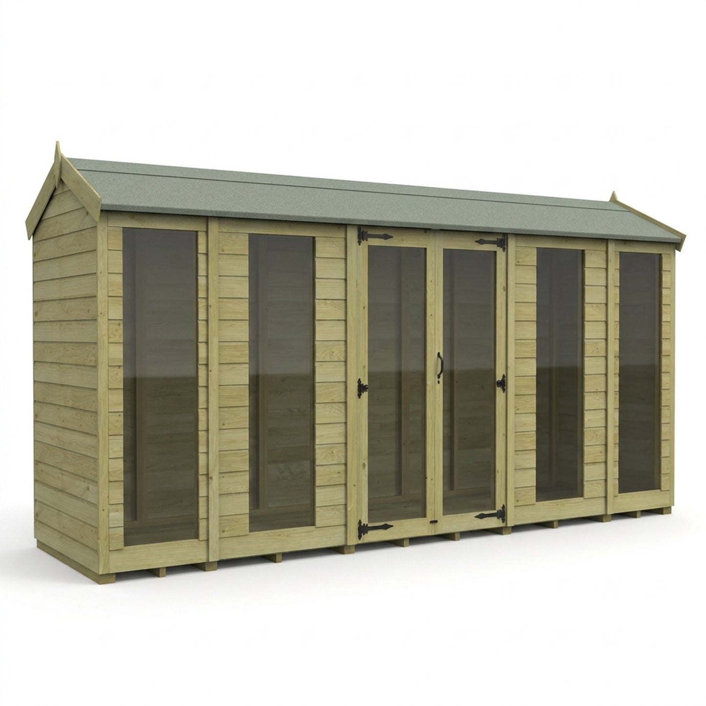 14 x 4 Apex Summer House (Full Height Window) - view 3