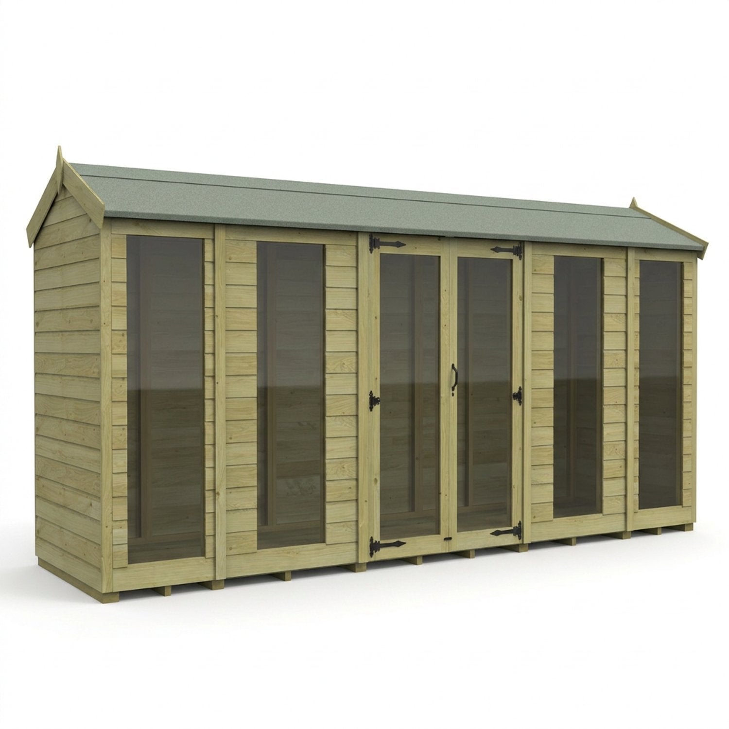 14 x 4 Apex Summer House (Full Height Window) - view 3