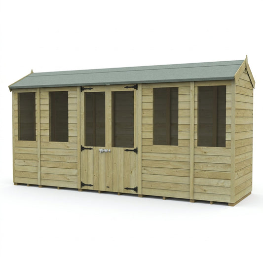 14 x 4 Apex Summer House - view 3