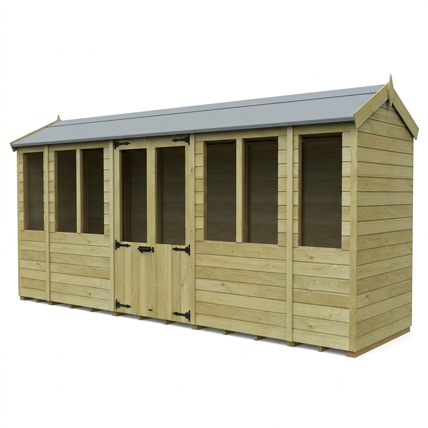 16 x 4 Apex Summer House - view 3