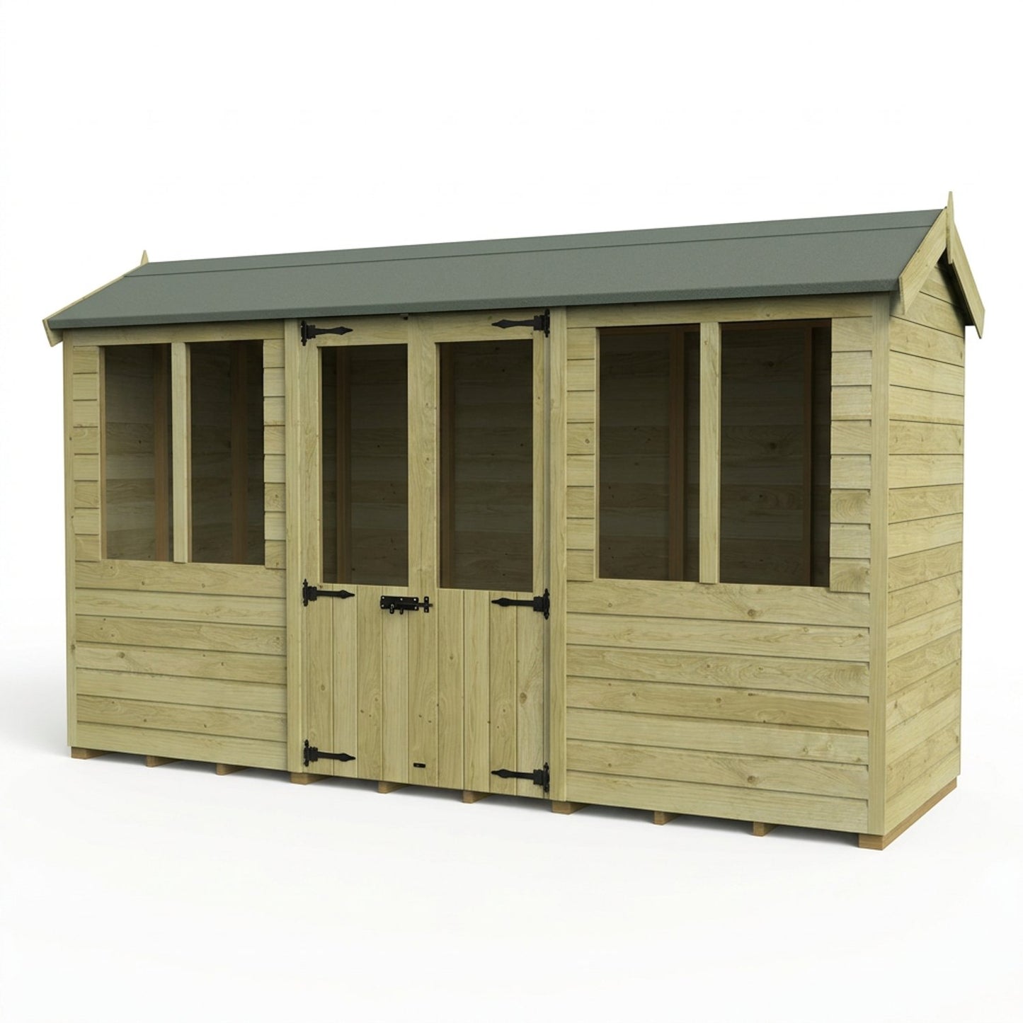 12 x 4 Apex Summer House - view 2