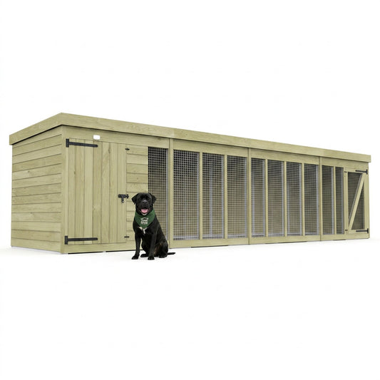 20 x 4 Dog Kennel And Run - view 2