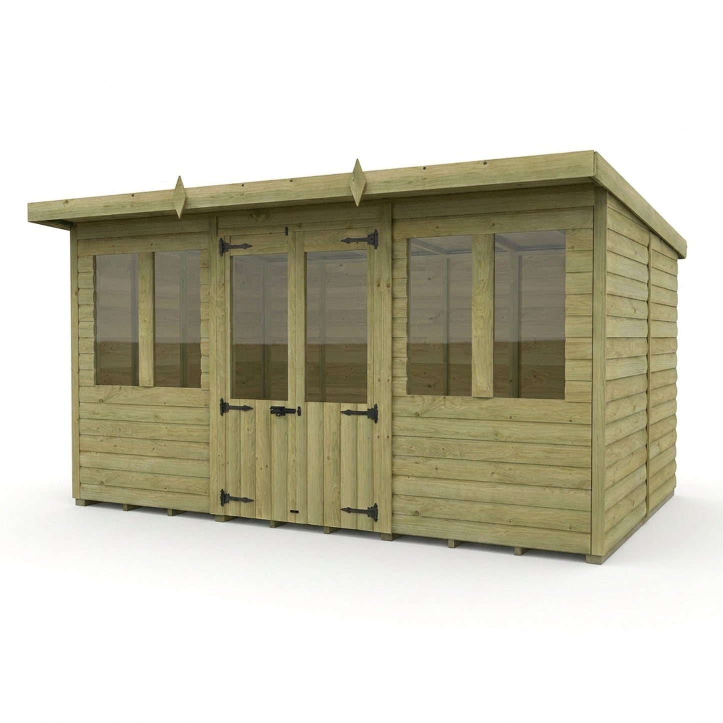 12 x 8 Pent Summer House - view 4