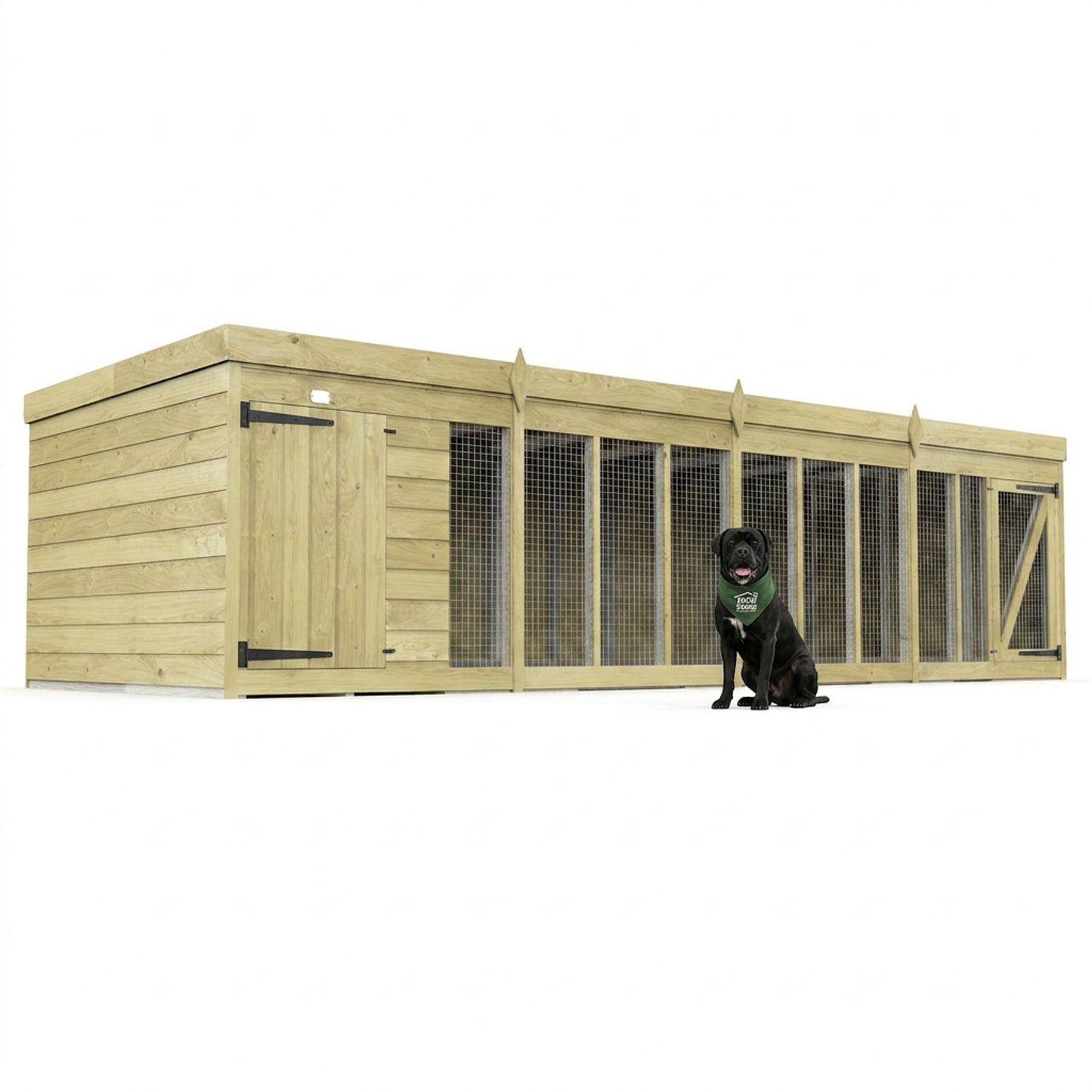 16 x 6 Dog Kennel And Run - view 3