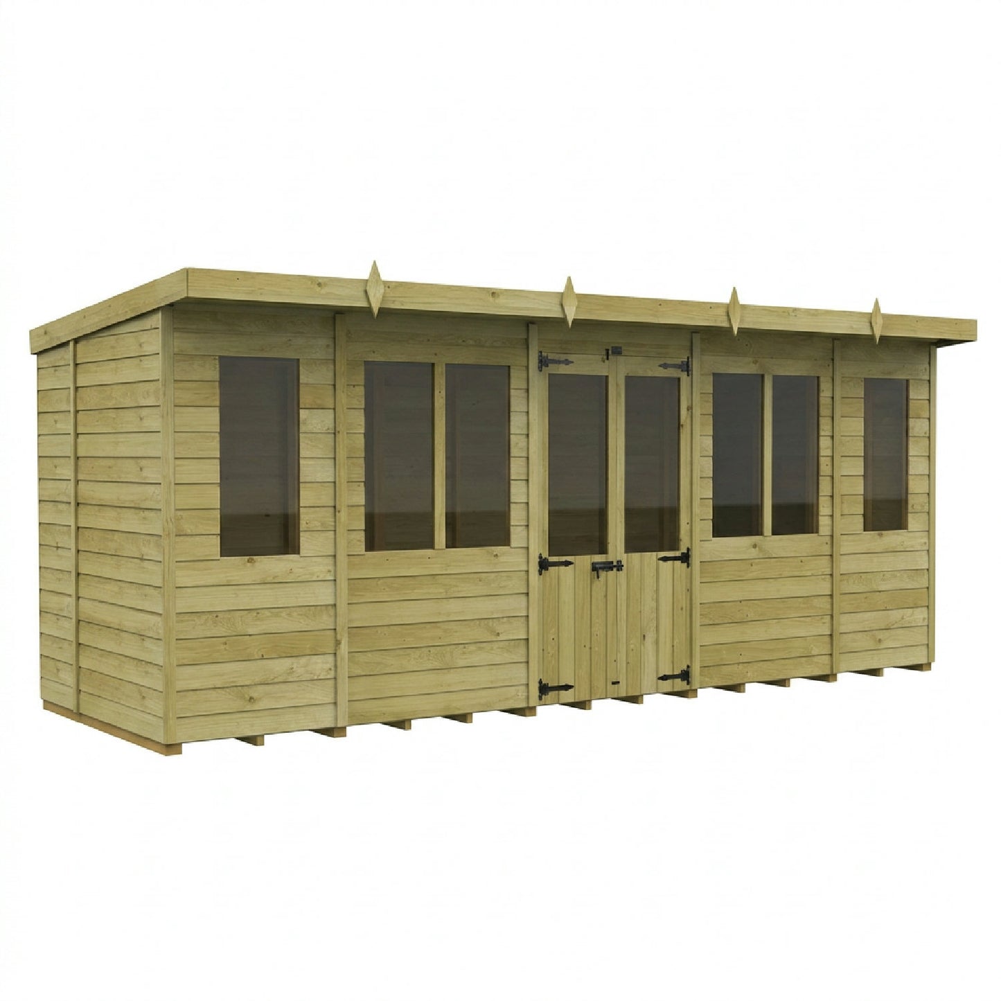 18 x 6 Pent Summer House - view 3