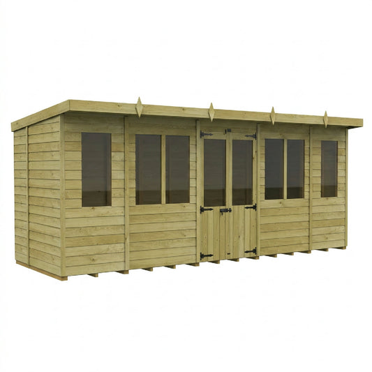 18 x 6 Pent Summer House - view 3