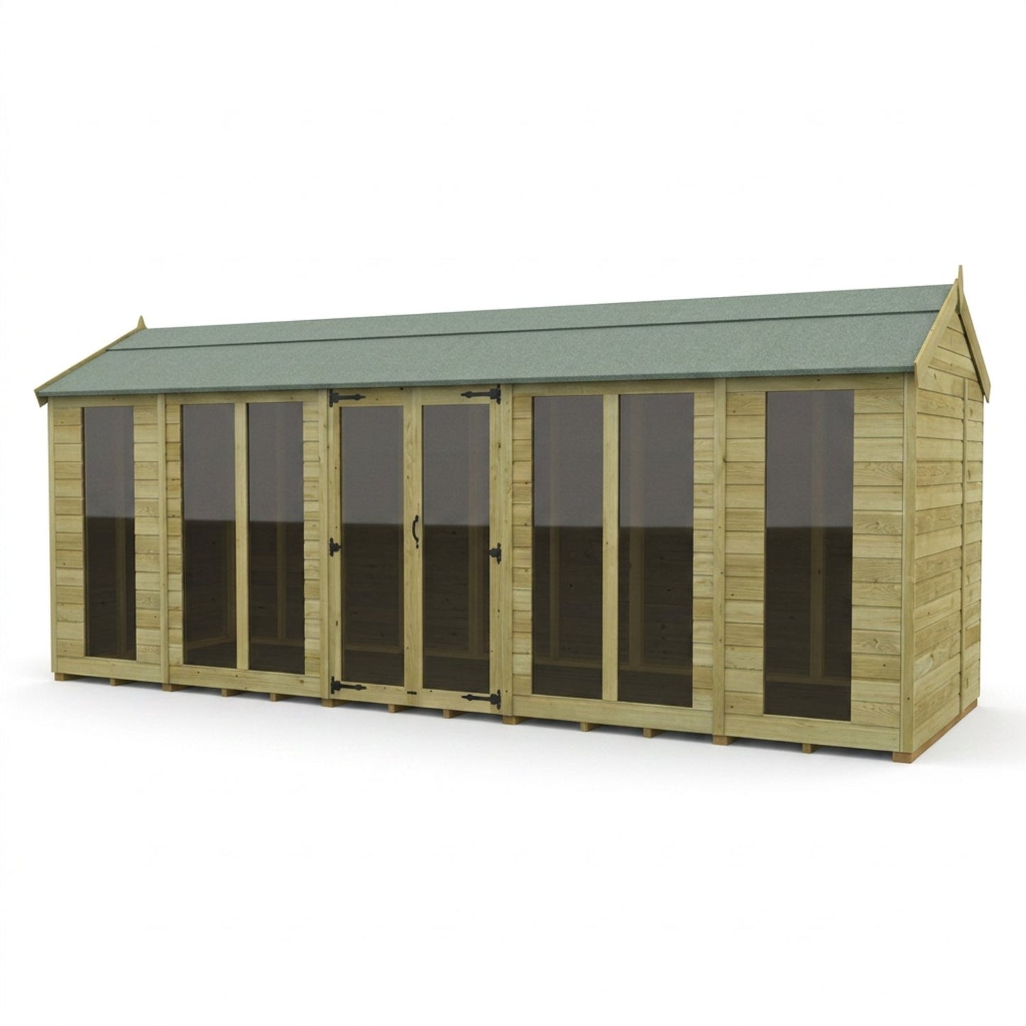 18 x 5 Apex Summer House (Full Height Window) - view 6
