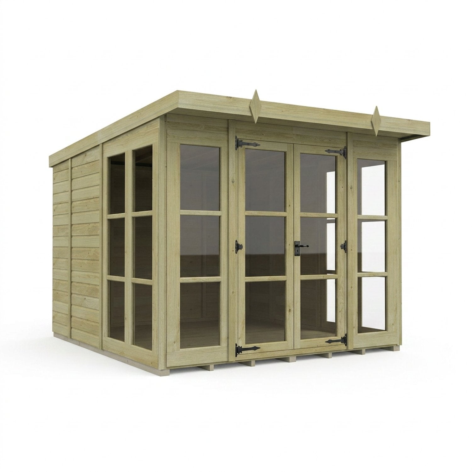 8 x 9 Georgian Window Pent Summer House - view 4