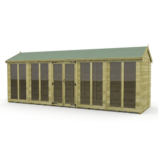 20 x 7 Apex Summer House (Full Height Window) - view 3