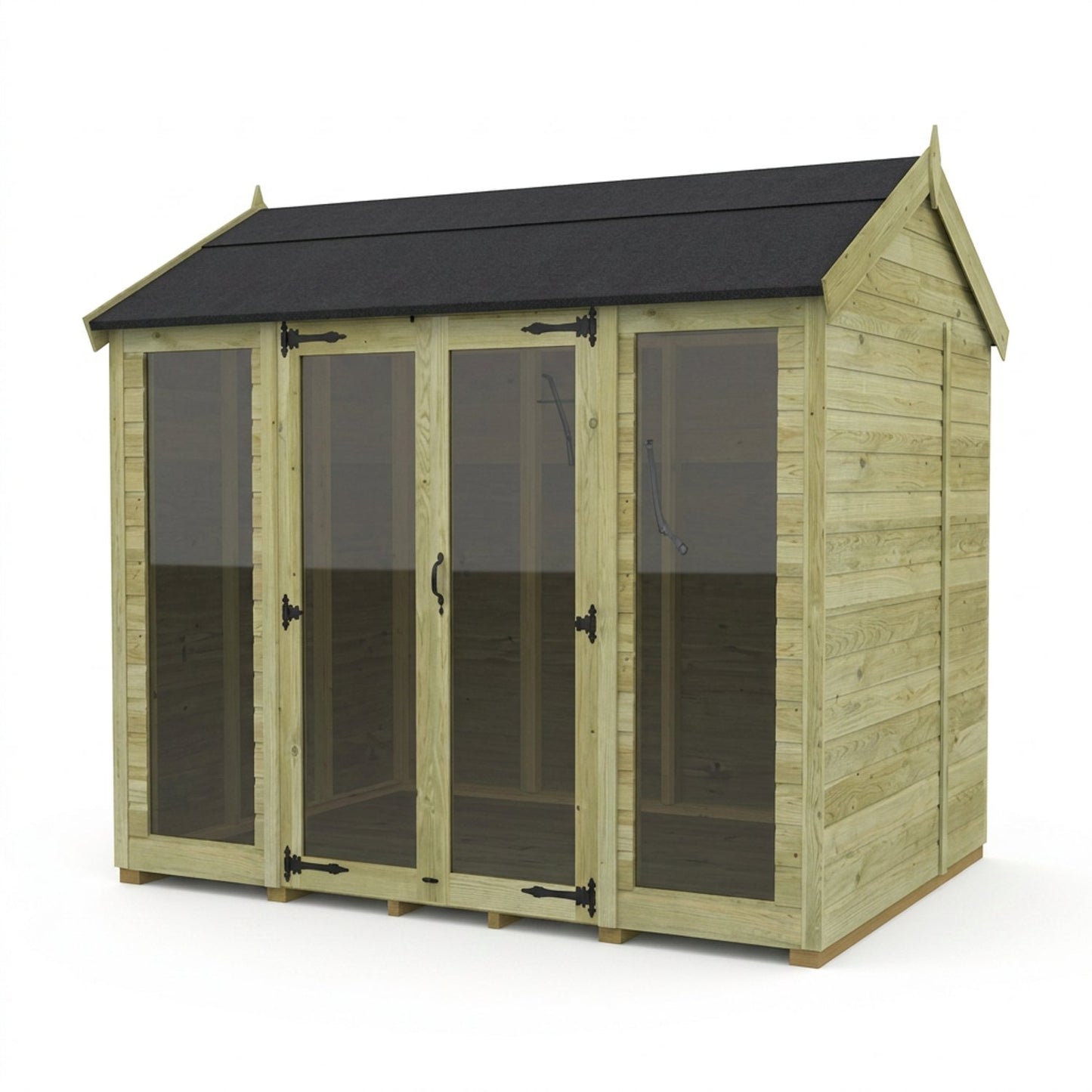 8 x 8 Apex Summer House (Full Height Window) - view 3