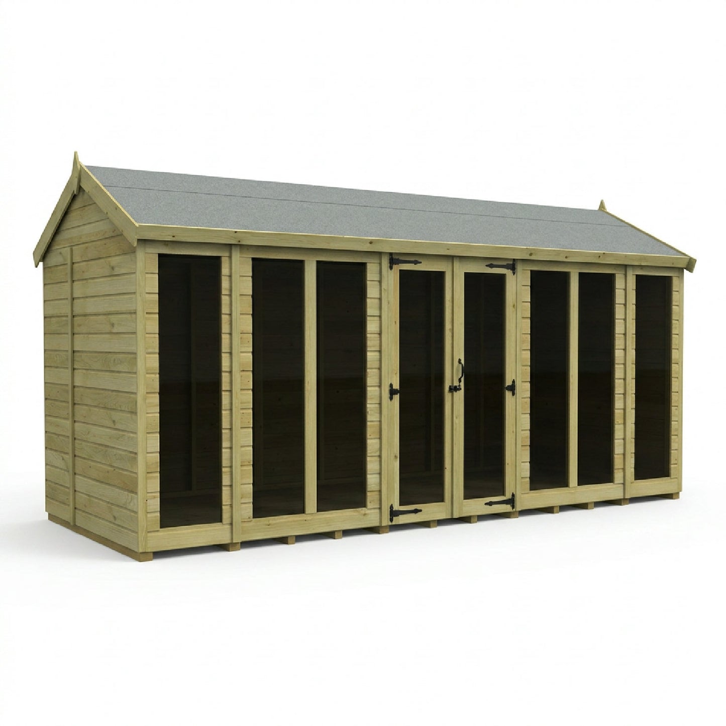 16 x 6 Apex Summer House (Full Height Window) - view 3