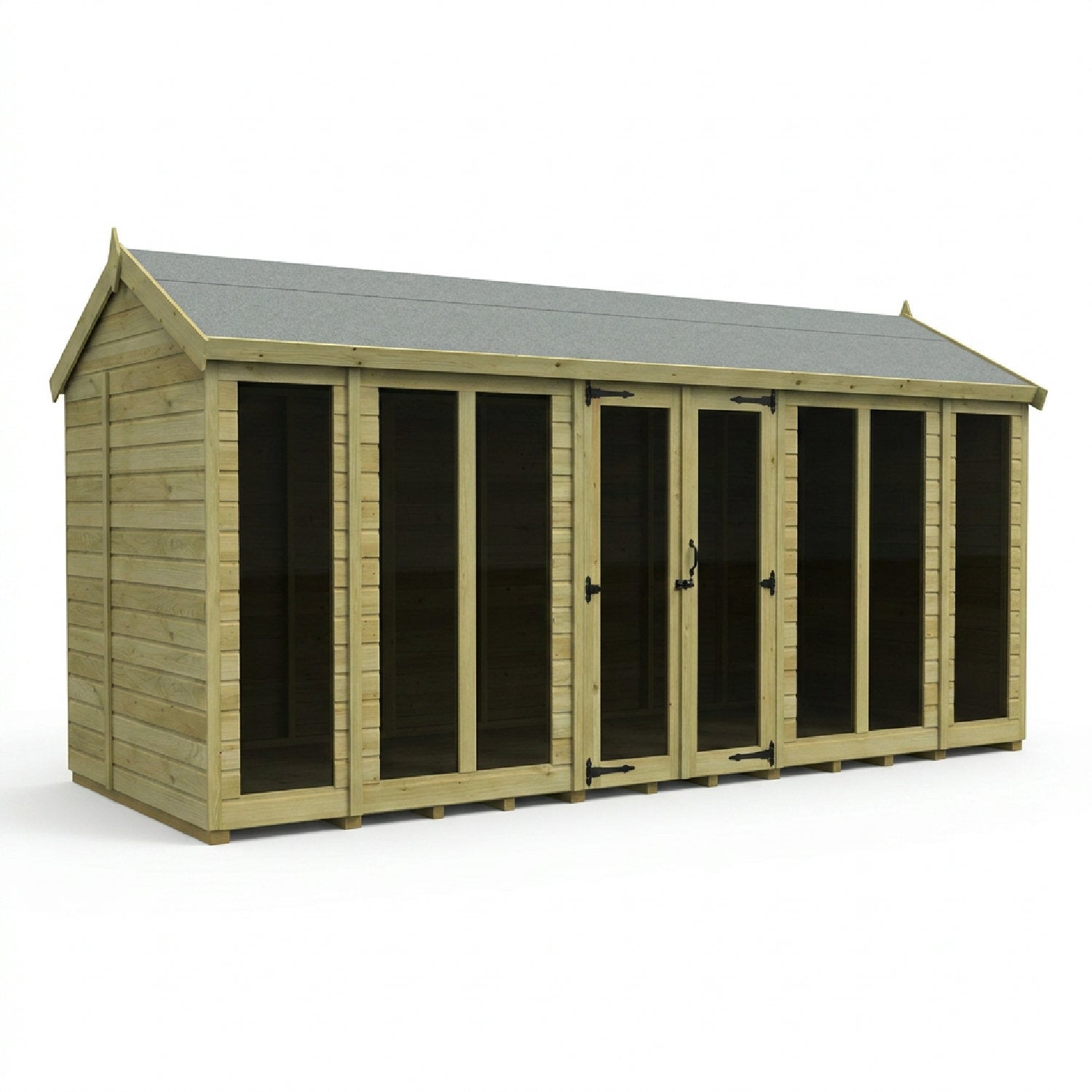 16 x 6 Apex Summer House (Full Height Window) - view 3