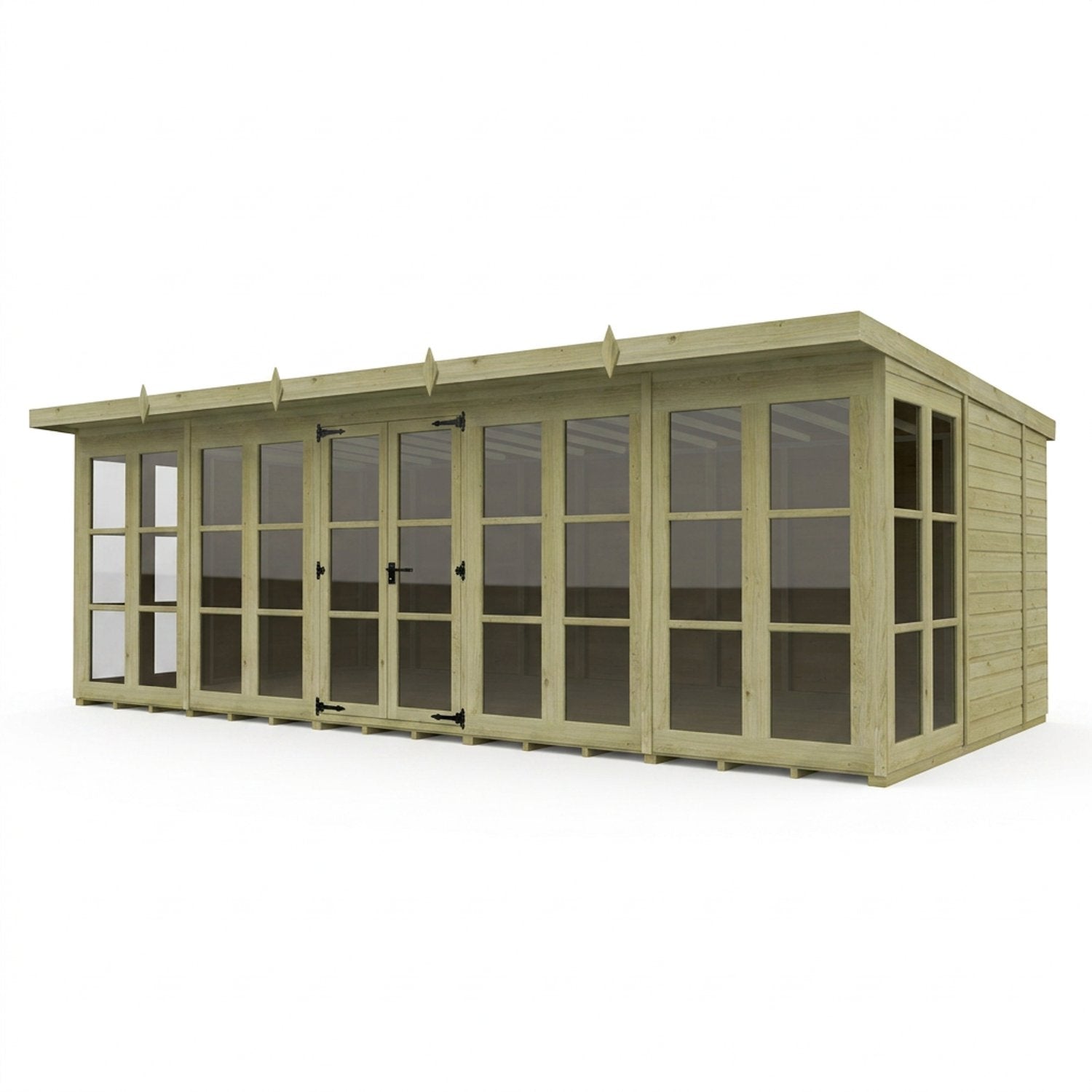20 x 10 Georgian Window Pent Summer House - view 3