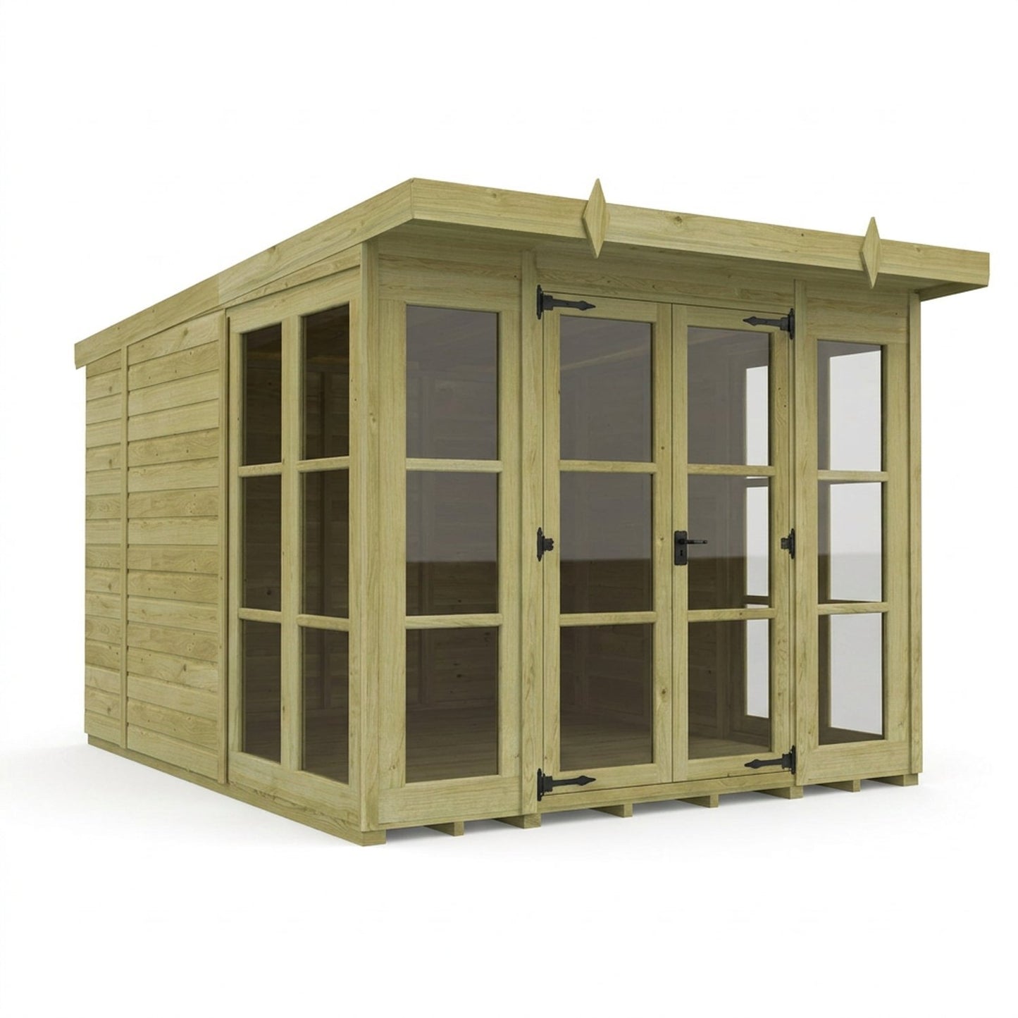 8 x 10 Georgian Window Pent Summer House - view 6