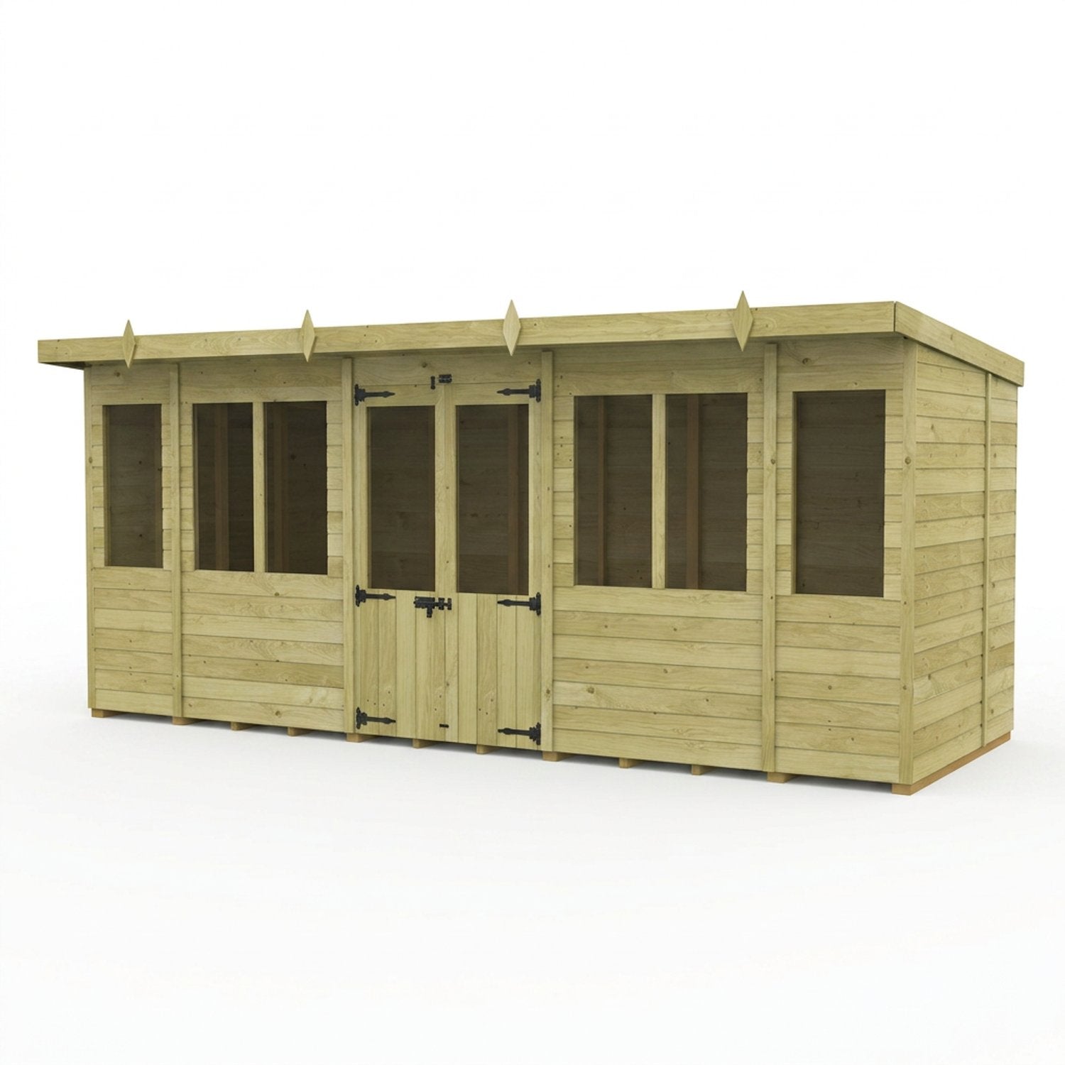 16 x 5 Pent Summer House - view 6