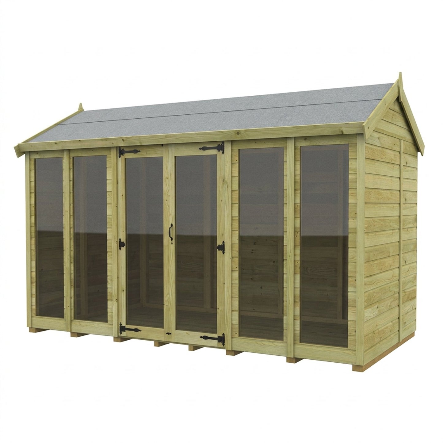 14 x 7 Apex Summer House (Full Height Window) - view 5