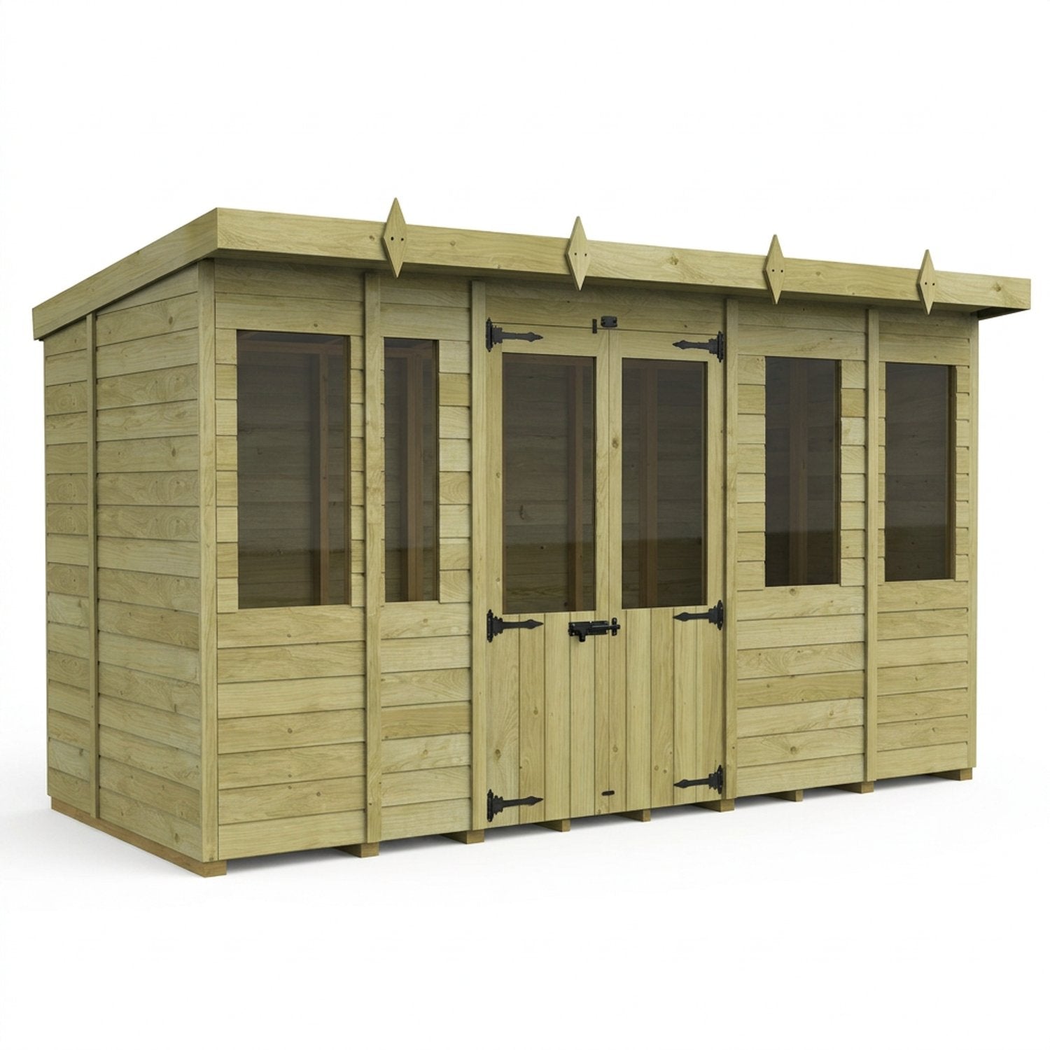 14 x 7 Pent Summer House - view 4