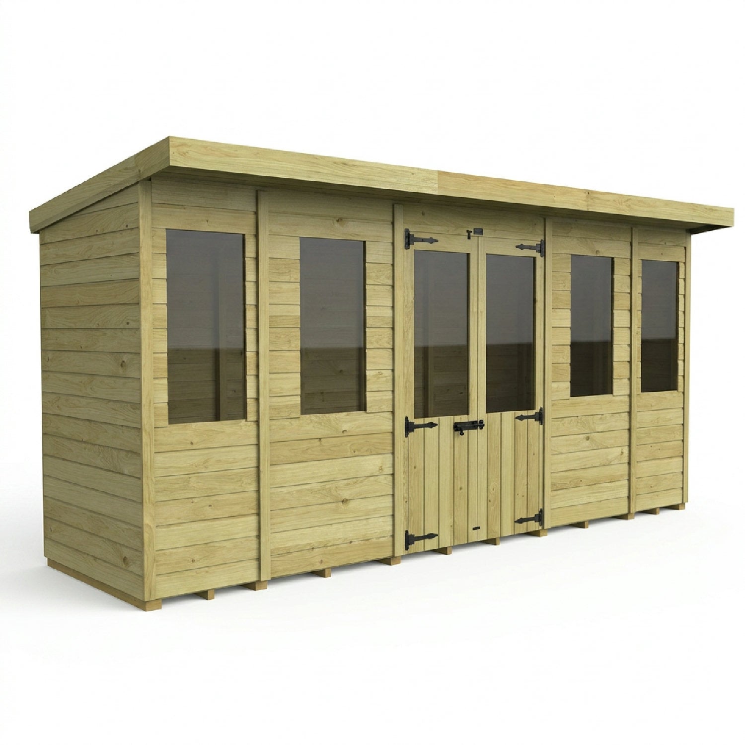 14 x 4 Pent Summer House - view 3