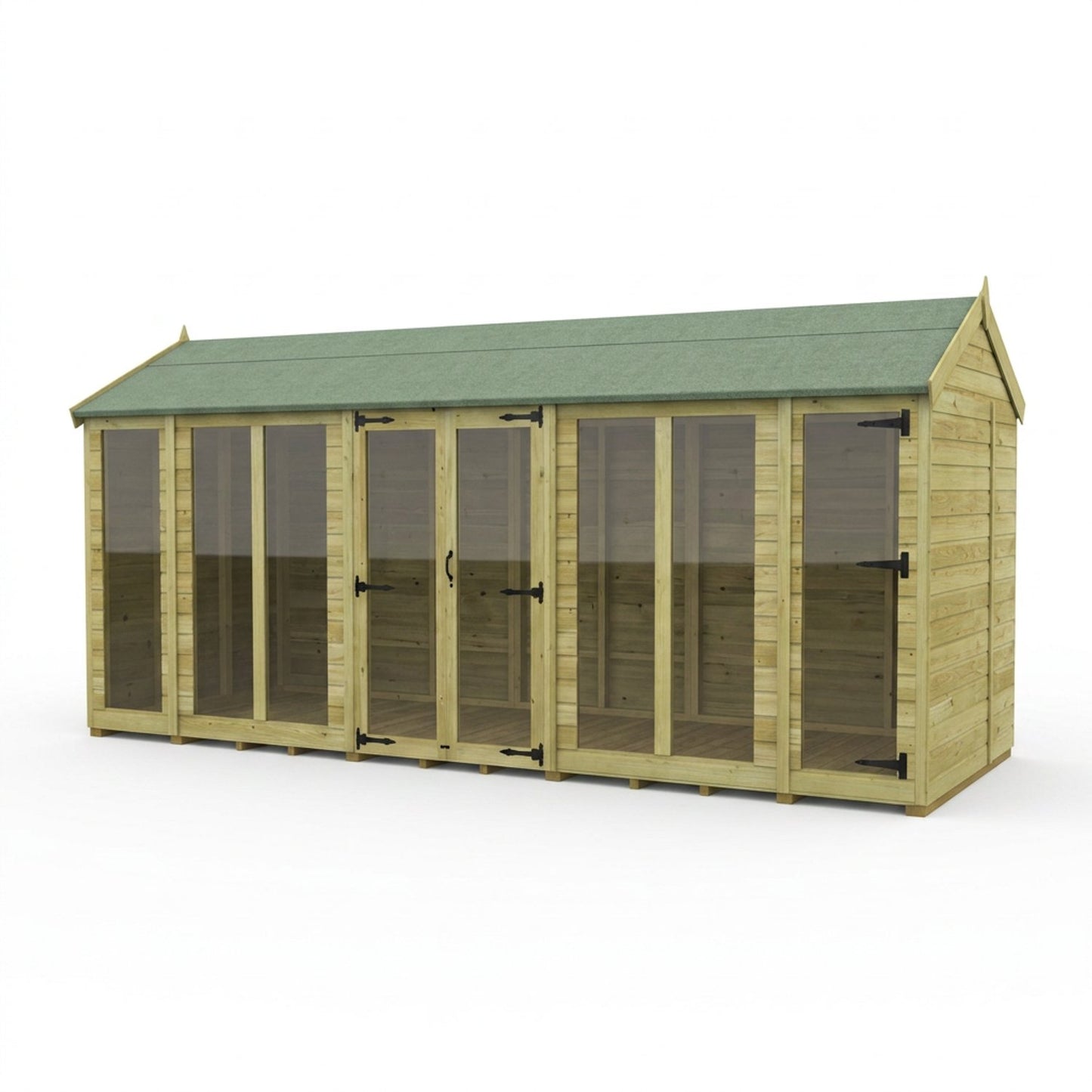 16 x 7 Apex Summer House (Full Height Window) - view 4