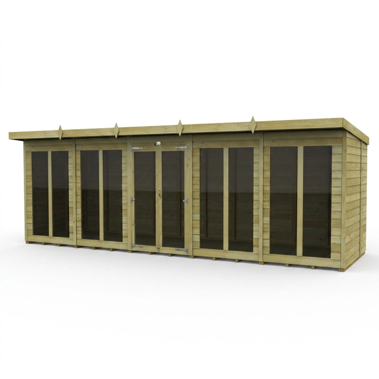 20 x 5 Pent Summer House (Full Height Window) - view 2