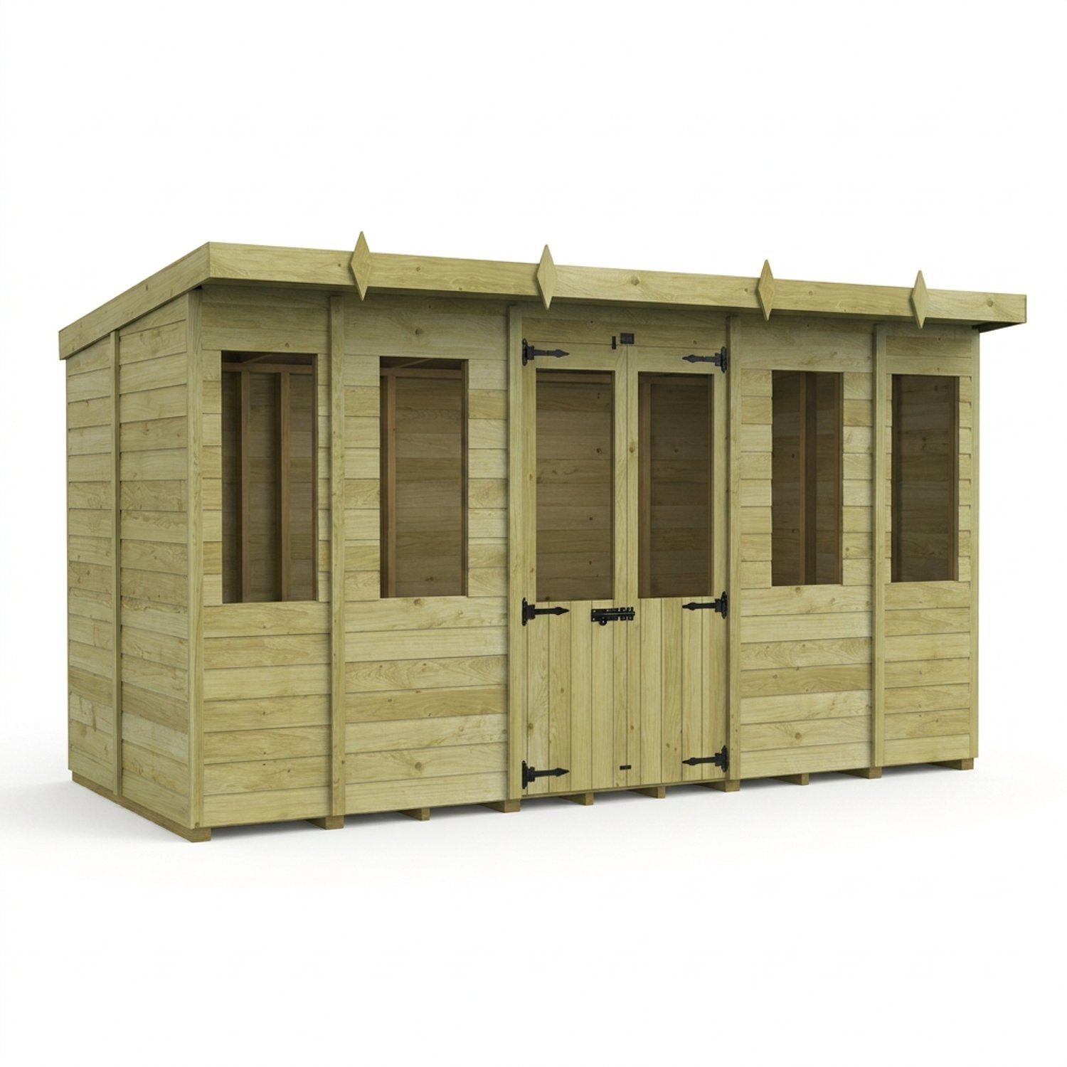 14 x 6 Pent Summer House - view 4