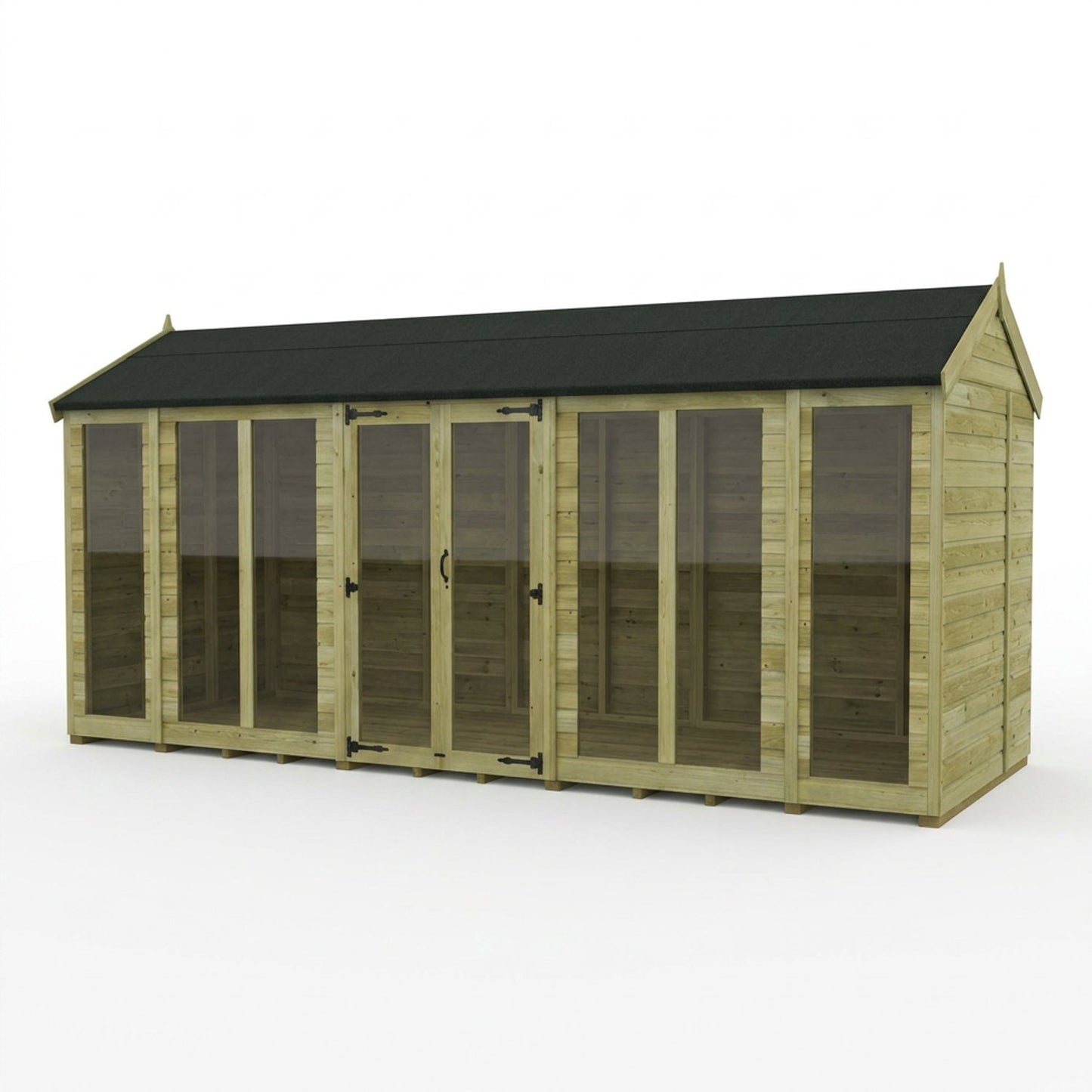 16 x 8 Apex Summer House (Full Height Window) - view 2