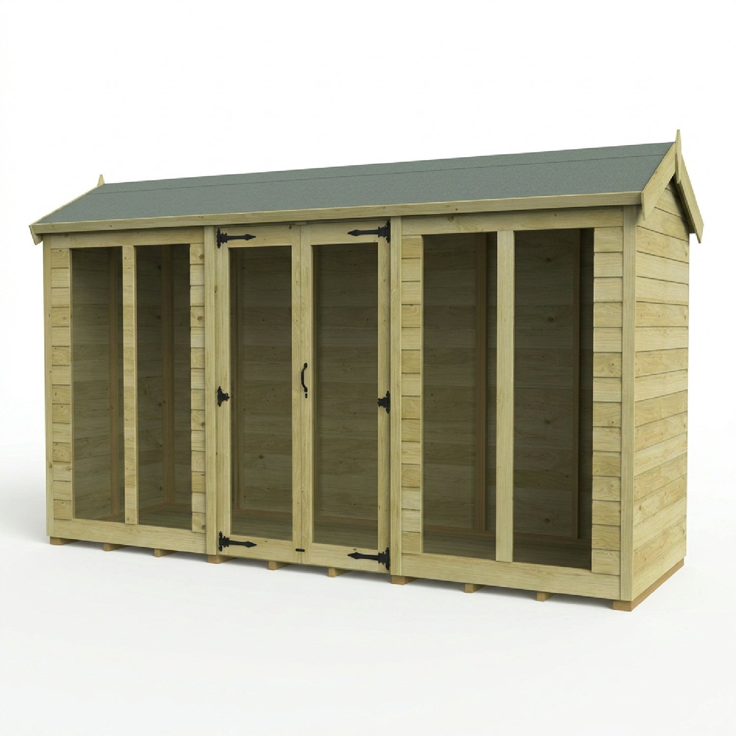12 x 4 Apex Summer House (Full Height Window) - view 4
